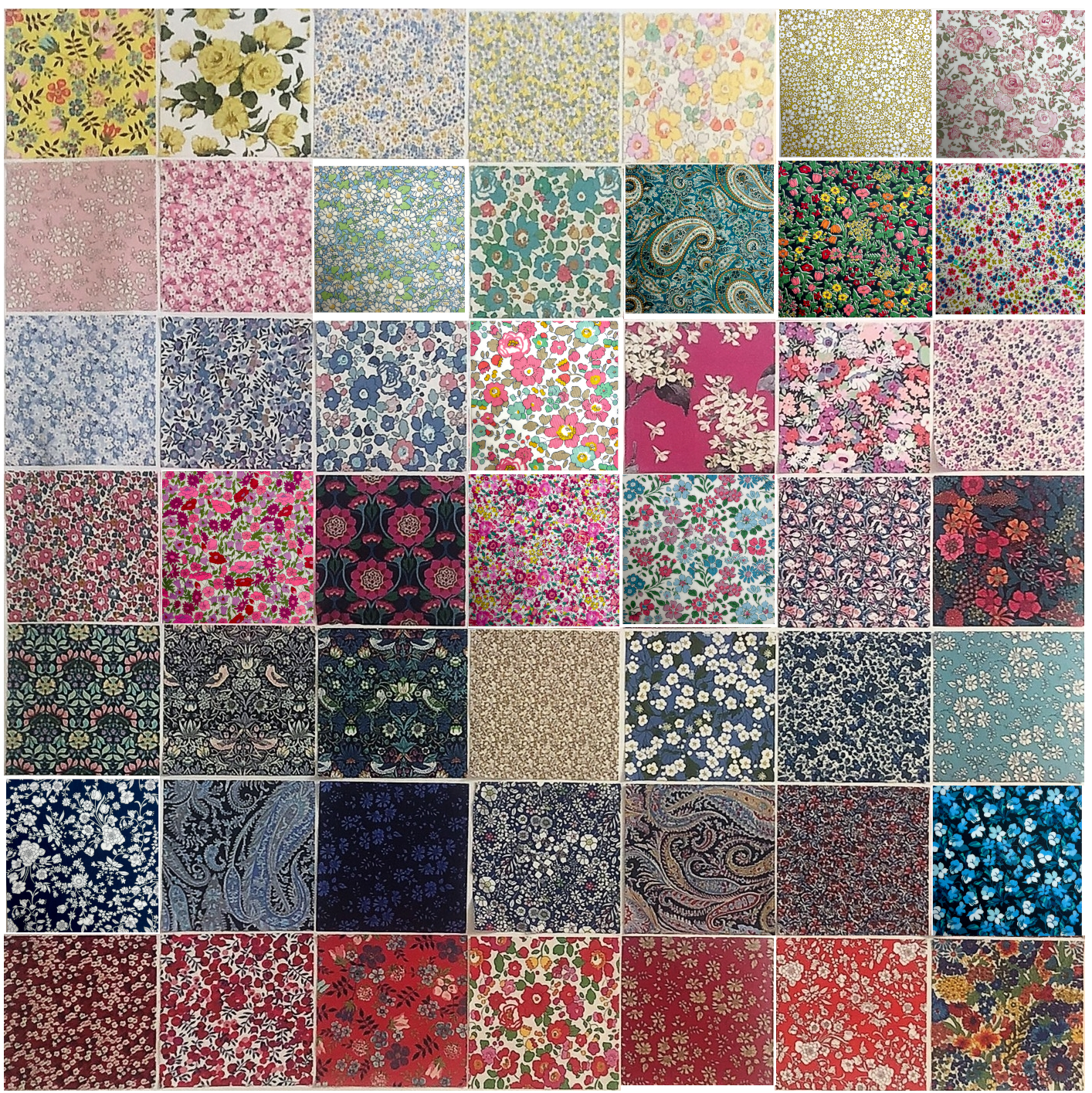 50 Liberty Tana Lawn®- 5 inch Fabric Precut Squares