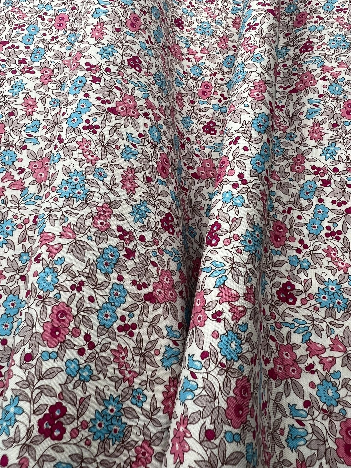 Liberty Fabric Flower Show Midnight Garden - Forget Me Not Blossom