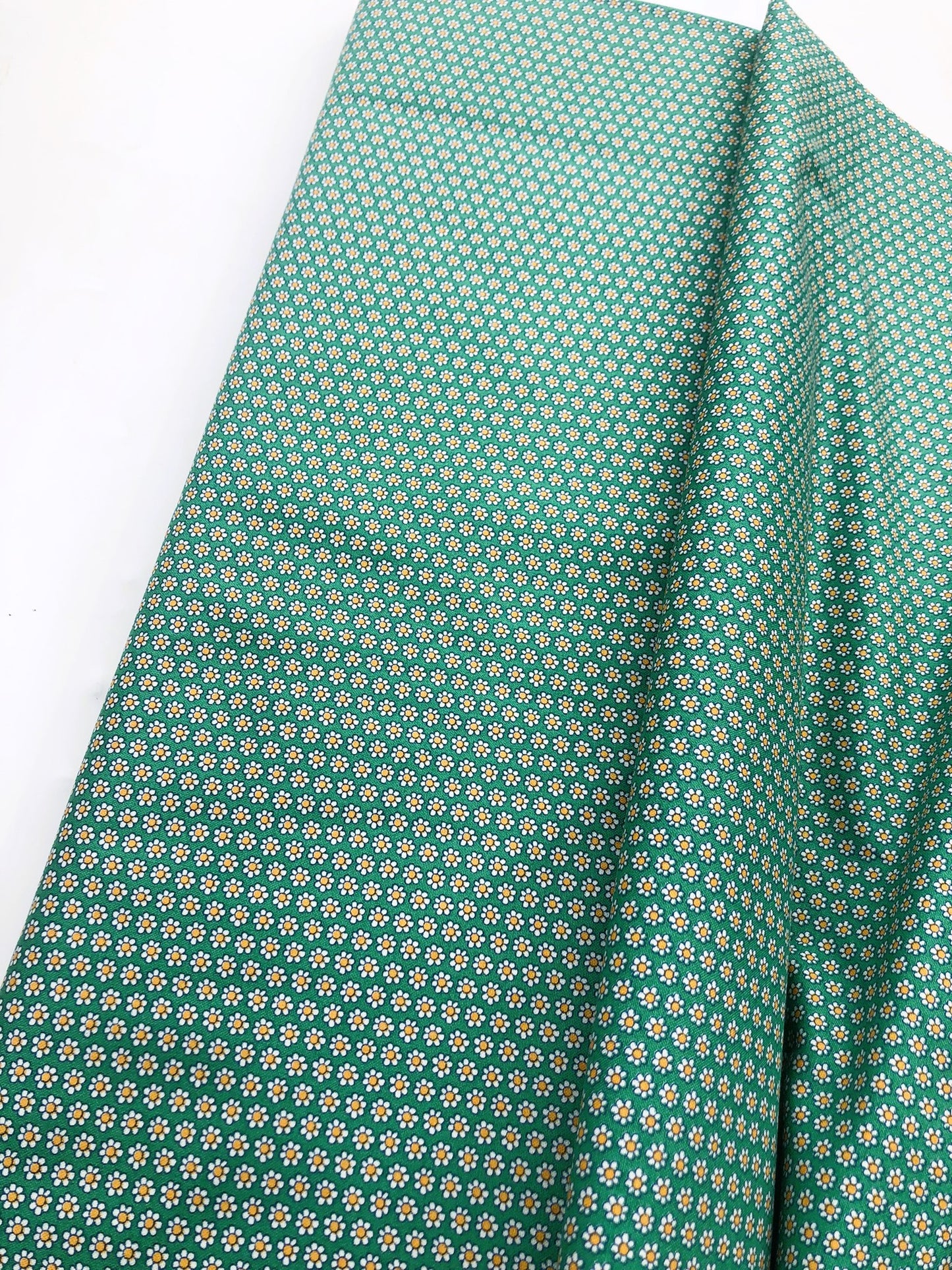 Liberty Fabric Carnaby Collection - Green Daisy Dot