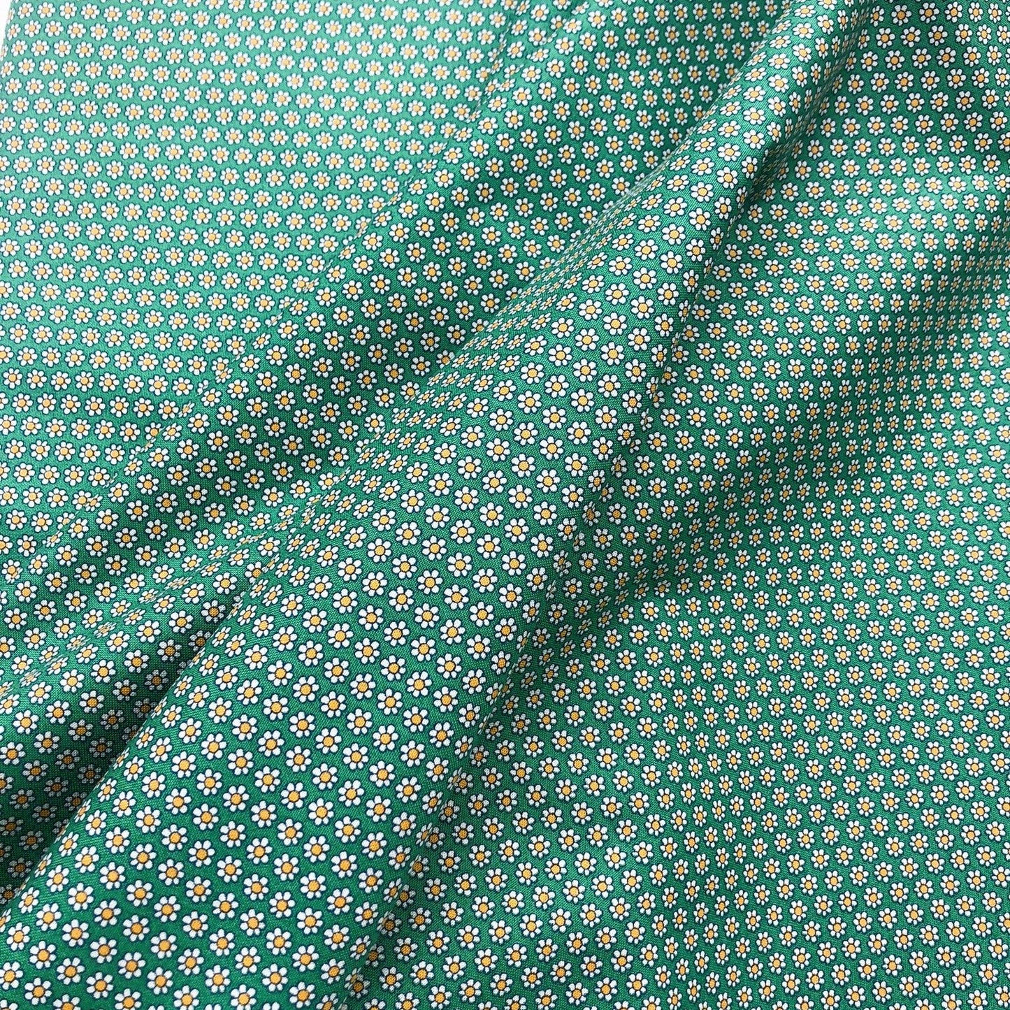 Liberty Fabric Carnaby Collection - Green Daisy Dot