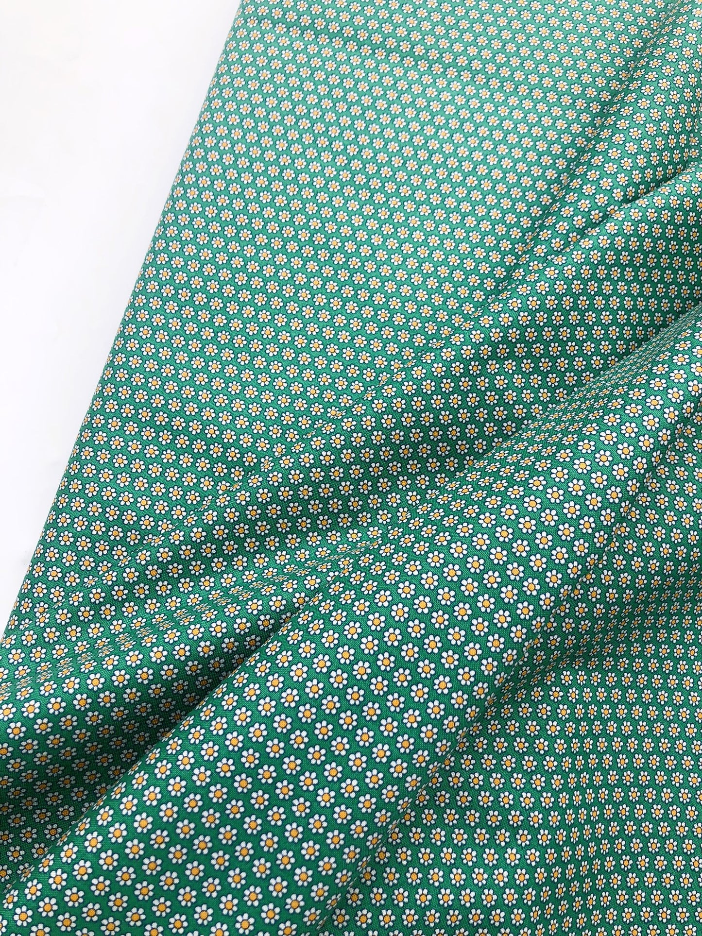 Liberty Fabric Carnaby Collection - Green Daisy Dot