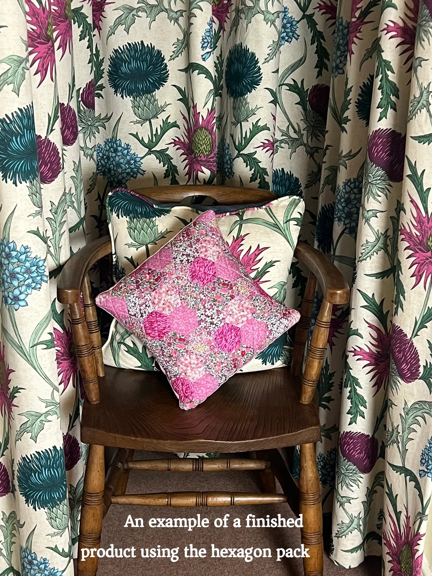 49 Liberty Lawn Paper Piecing Precut Hexagons - Pinks