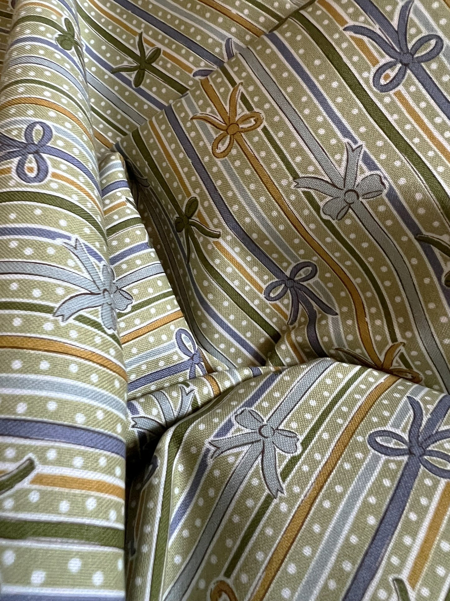 Liberty Christmas Fabric - Festive Magic Collection, Ribbon Stripe B