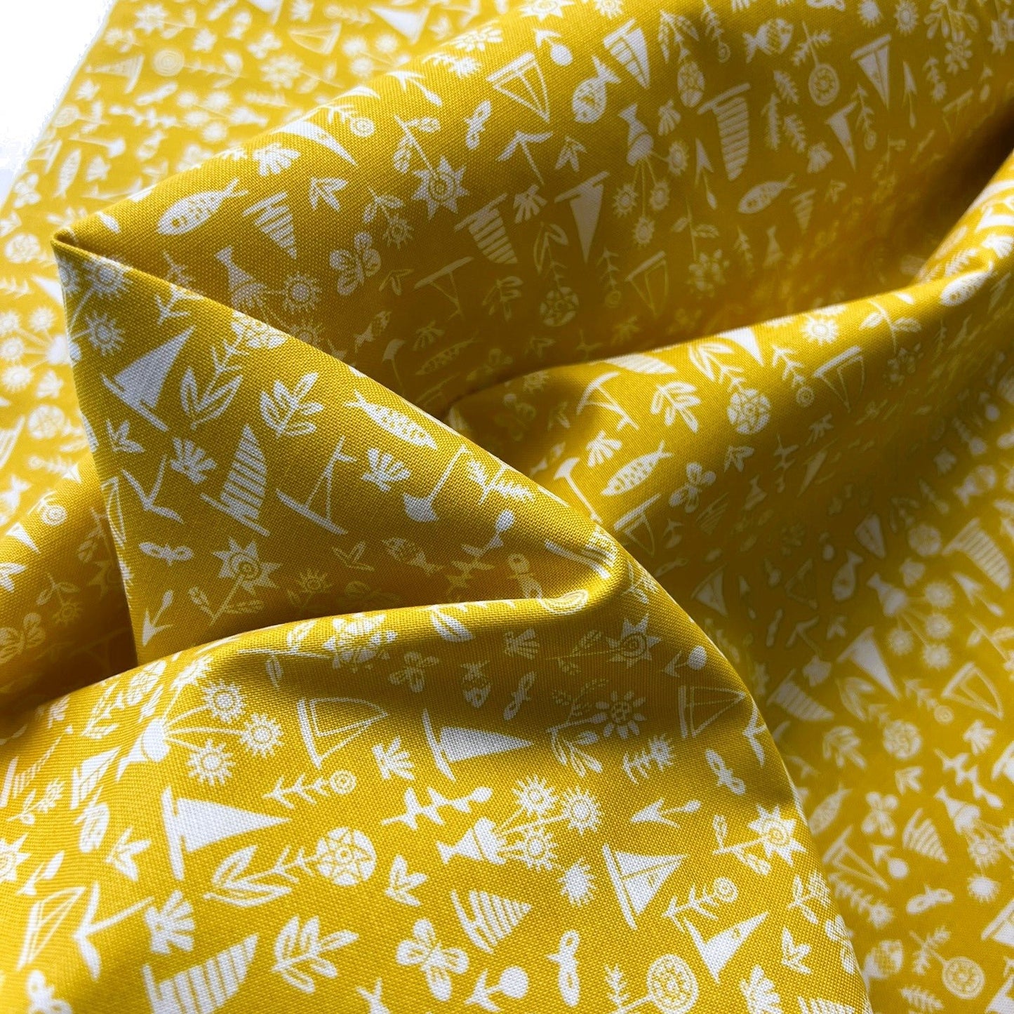 Liberty Fabric Riviera Collection - Sealife Yellow