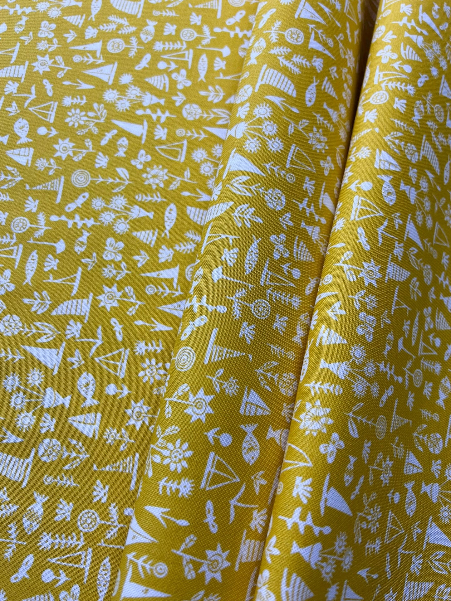 Liberty Fabric Riviera Collection - Sealife Yellow
