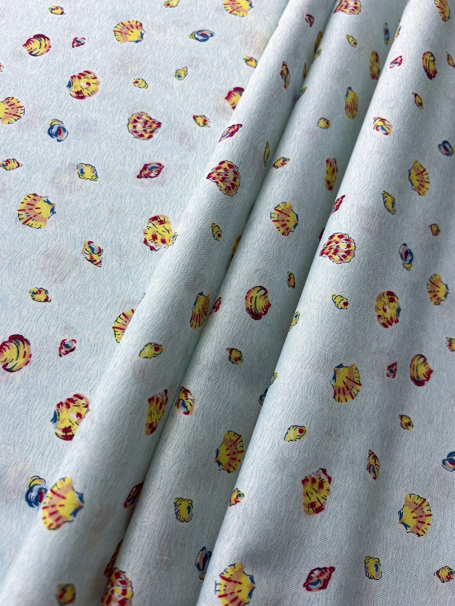 Liberty Fabric Riviera Collection - Sea Shells Blue