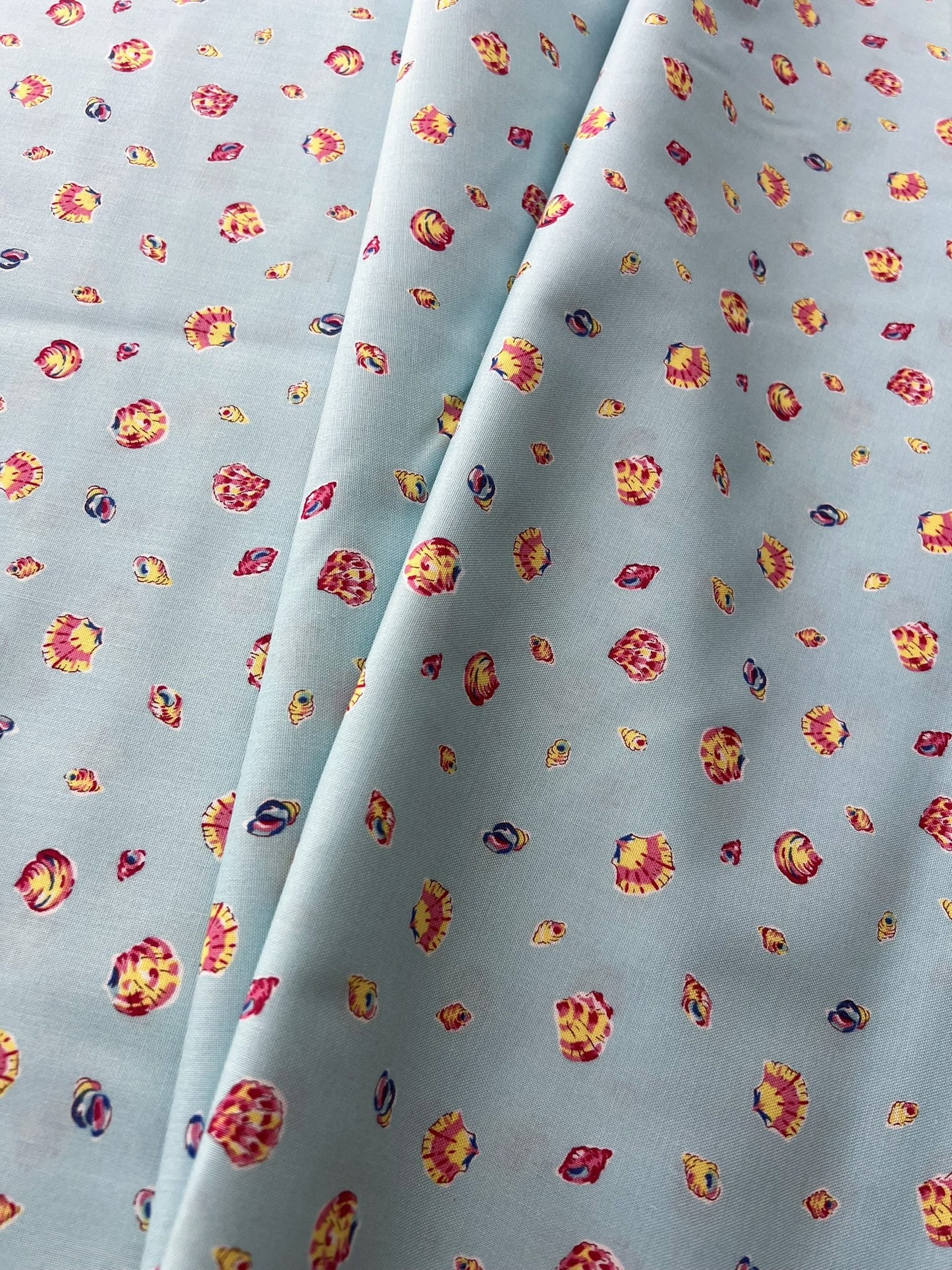 Liberty Fabric Riviera Collection - Sea Shells Teal