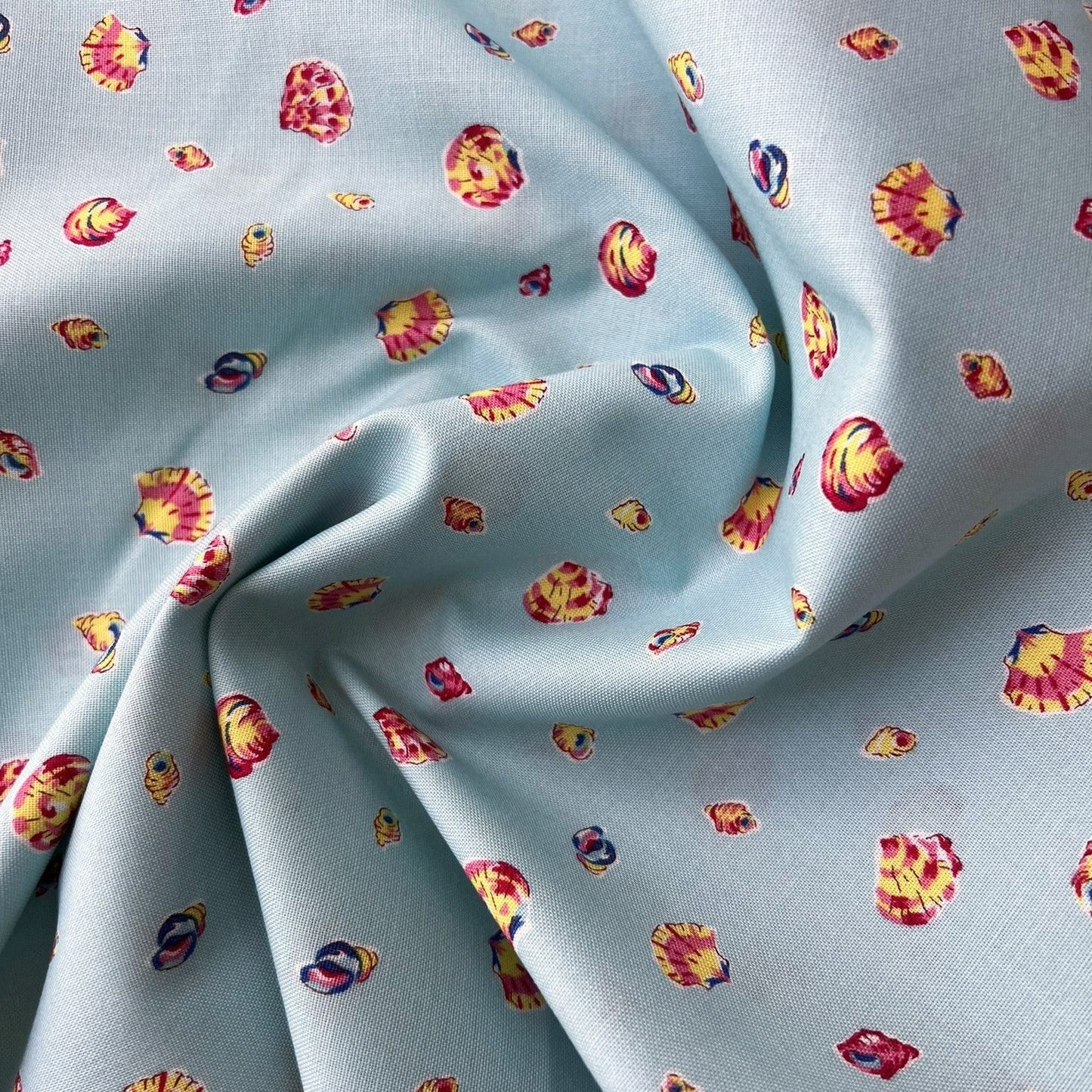 Liberty Fabric Riviera Collection - Sea Shells Teal