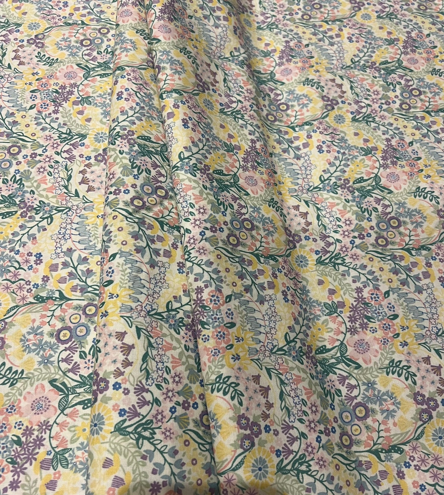 Liberty Fabric Riviera Collection - Shell Garden Pale