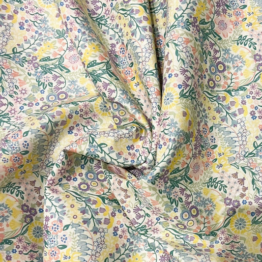 Liberty Fabric Riviera Collection - Shell Garden Pale