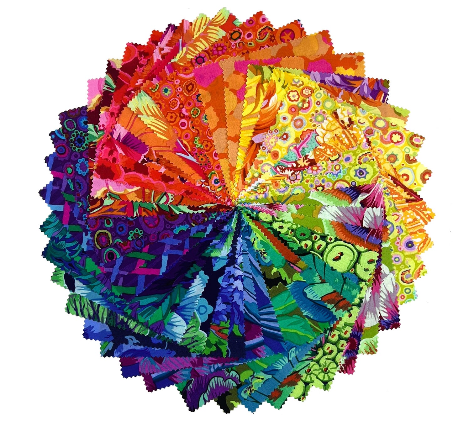 Kaffe Fassett Rainbow Spectrum Charm Pack quilting cotton - Classic collection