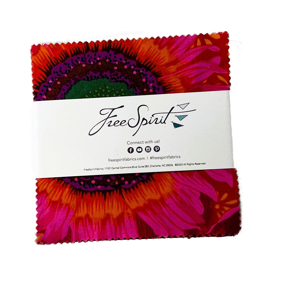 Kaffe Fassett Rainbow Spectrum Charm Pack quilting cotton - Classic collection