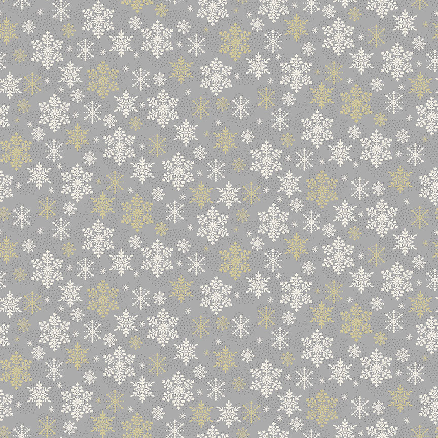 Makower Christmas Scandi Cotton Fabric - Stars