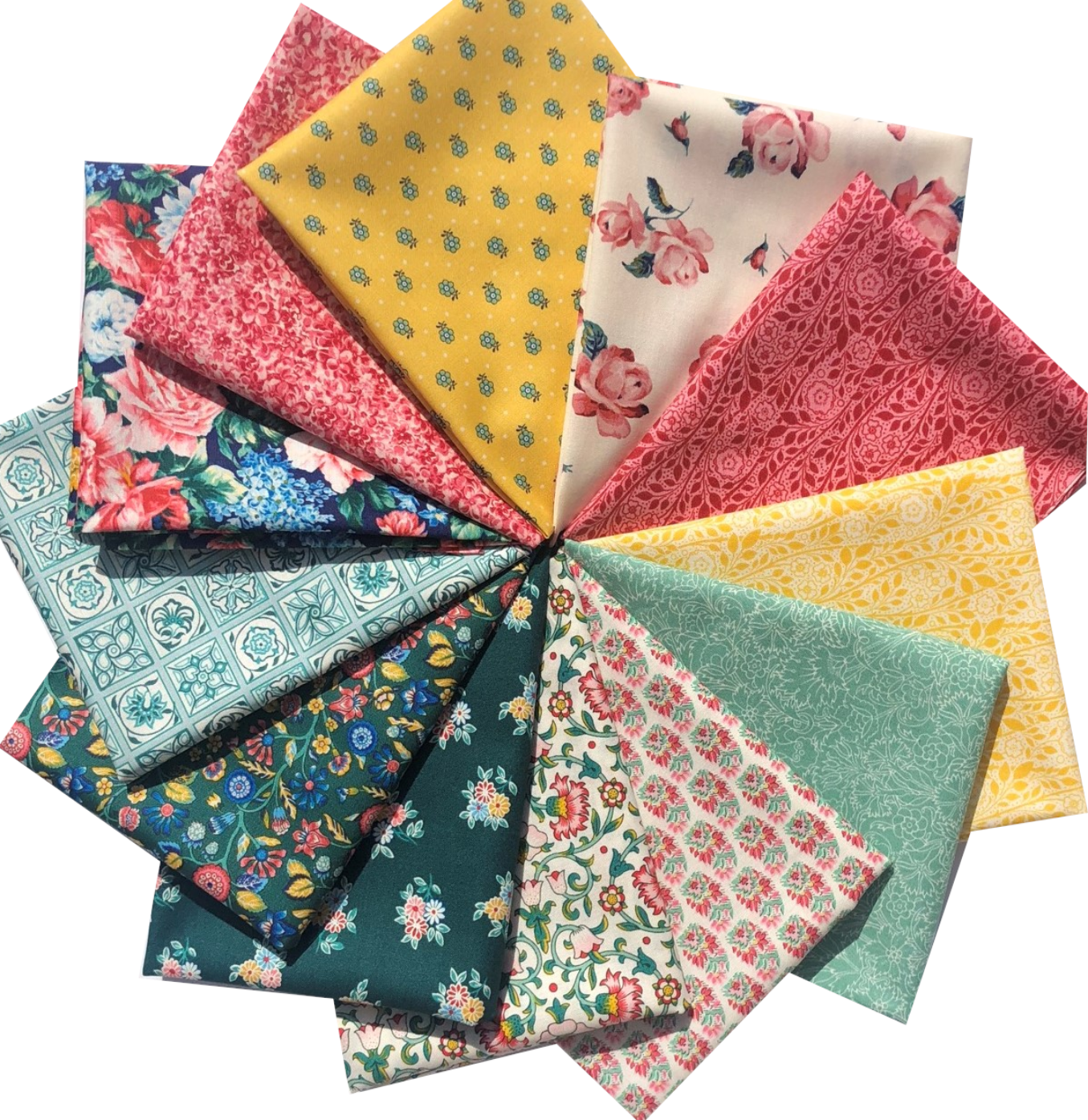 12 Liberty Fat Quarter Bundle - Emporium Collection Greens