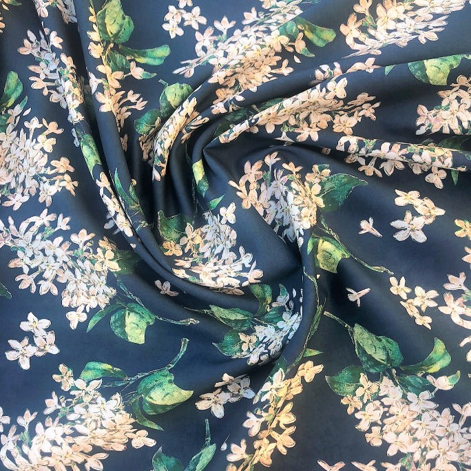Liberty Fabric - Archive Lilac Tana Lawn® Cotton blue
