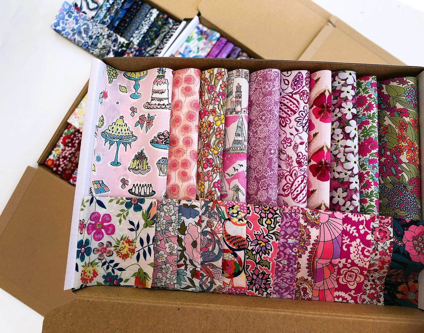 Liberty Lawn Fabric Scrap Precut Squares - some Vintage designs