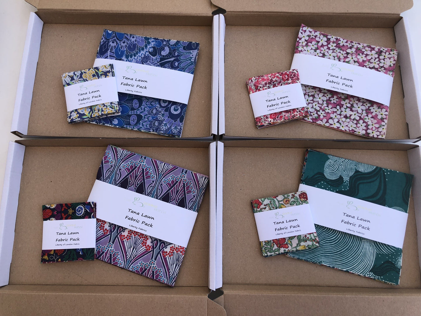 Liberty Lawn Fabric Scrap Precut Squares - some Vintage designs