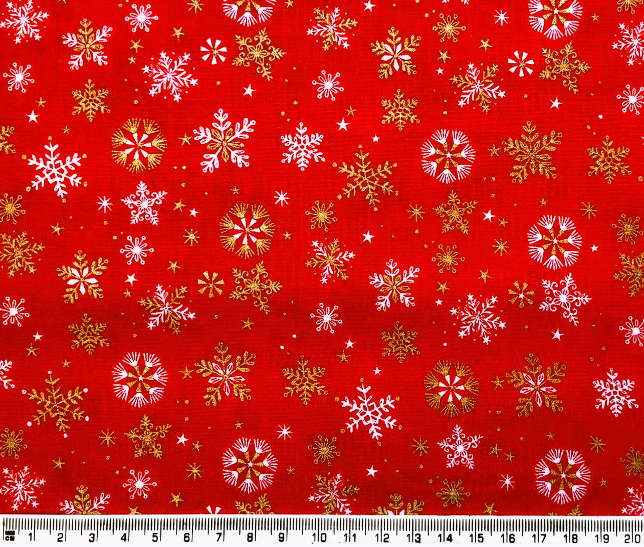Christmas Snowflake Fabric - Skogen by Dashwood Studios