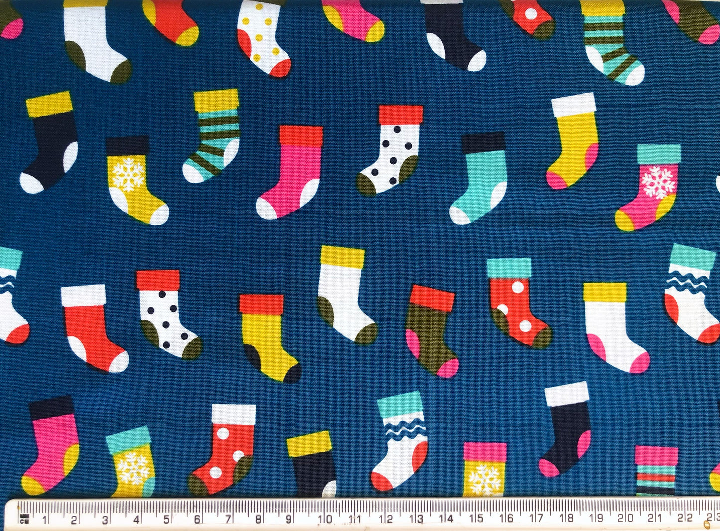 Christmas Stockings Fabric - Merry and Bright by Dashwood Studios