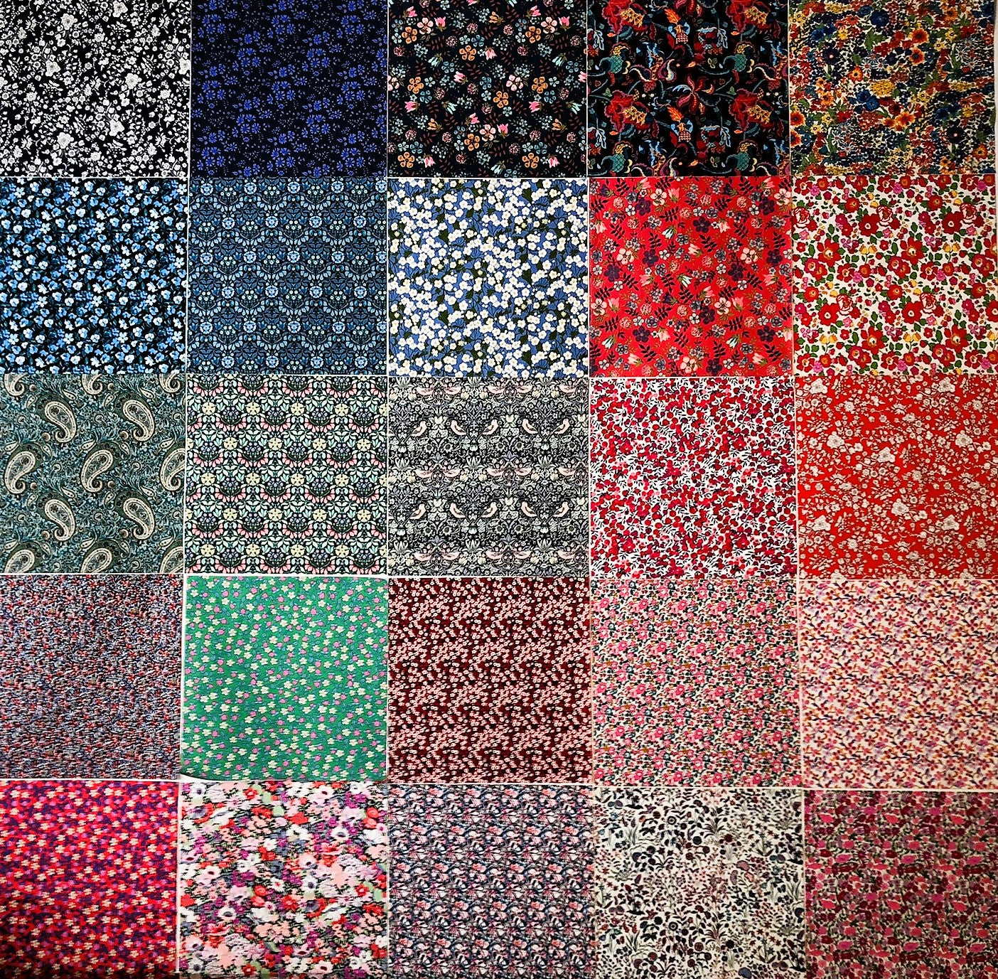 25 Liberty Fabric Tana Lawn® 10 inch Precut Squares