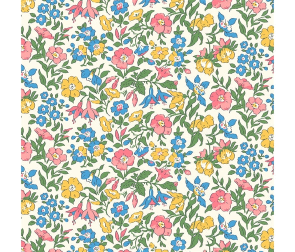 Remnant Liberty Fabric Flower Show Midsummer - Mamie