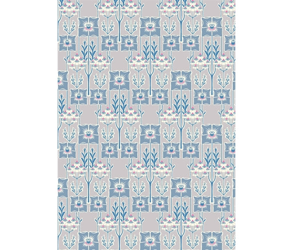 Liberty Fabric Deco Dance - Nouveau Poppy