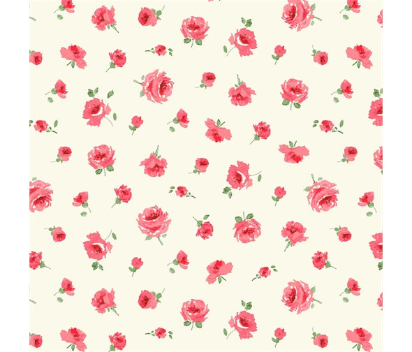 Liberty Fabric Flower Show Midsummer - Mary Rose pink