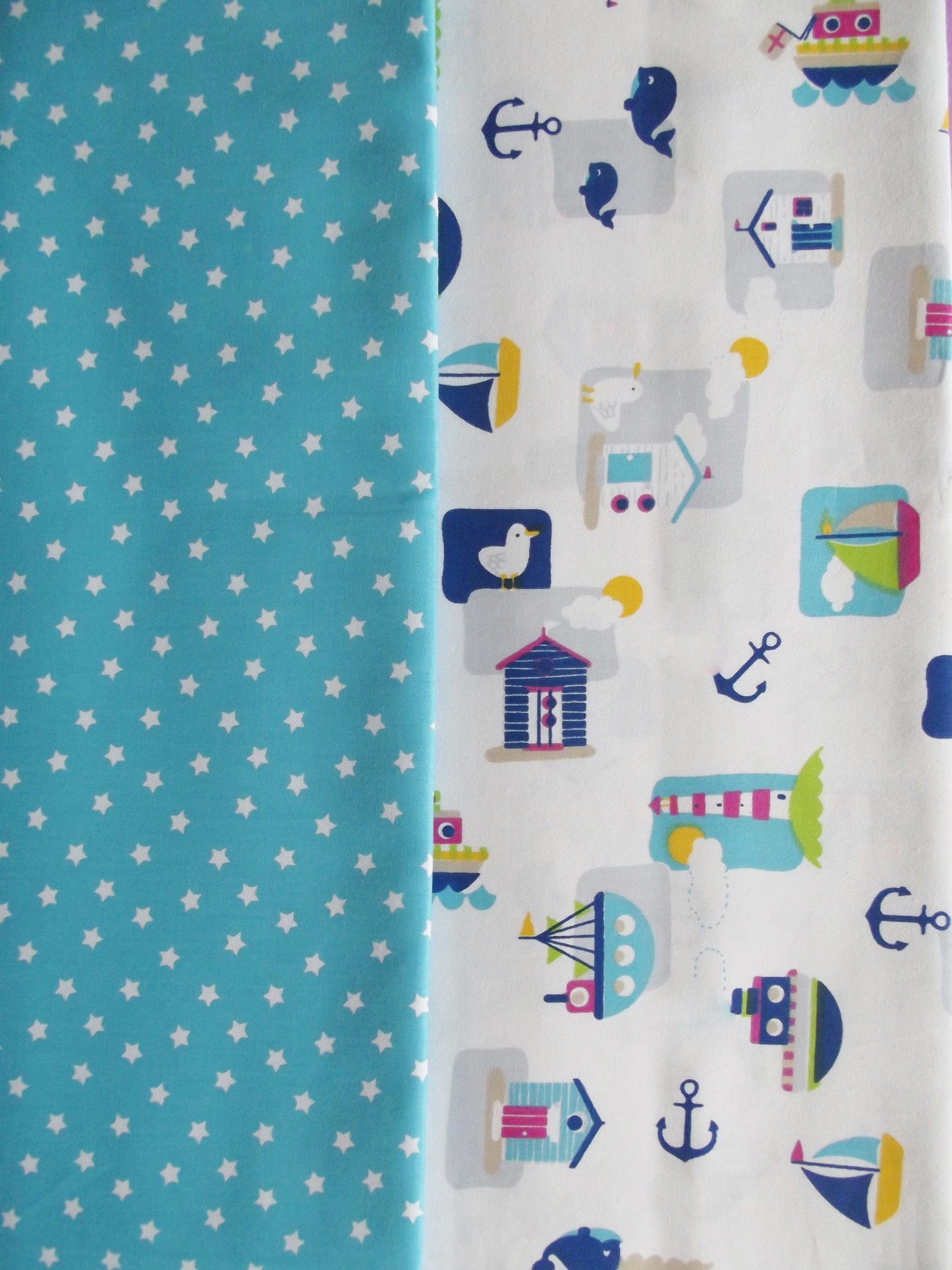 Children's Nautical Cotton Fabric Fat Quarters