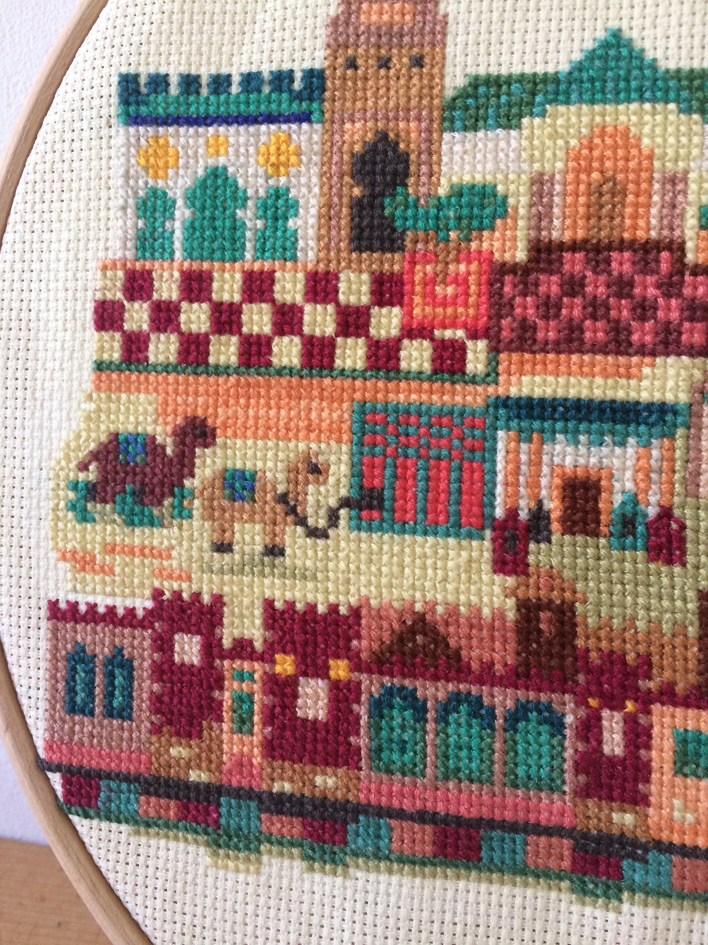 Modern City of Morocco - Cross Stitch Digital Pattern