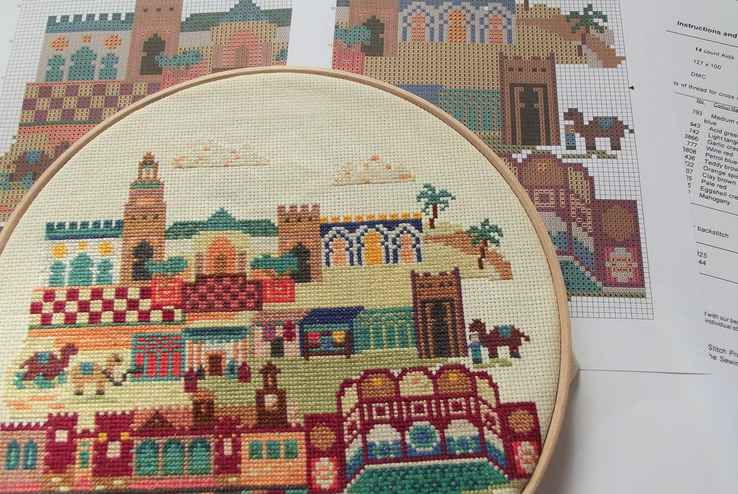 Modern City of Morocco - Cross Stitch Digital Pattern