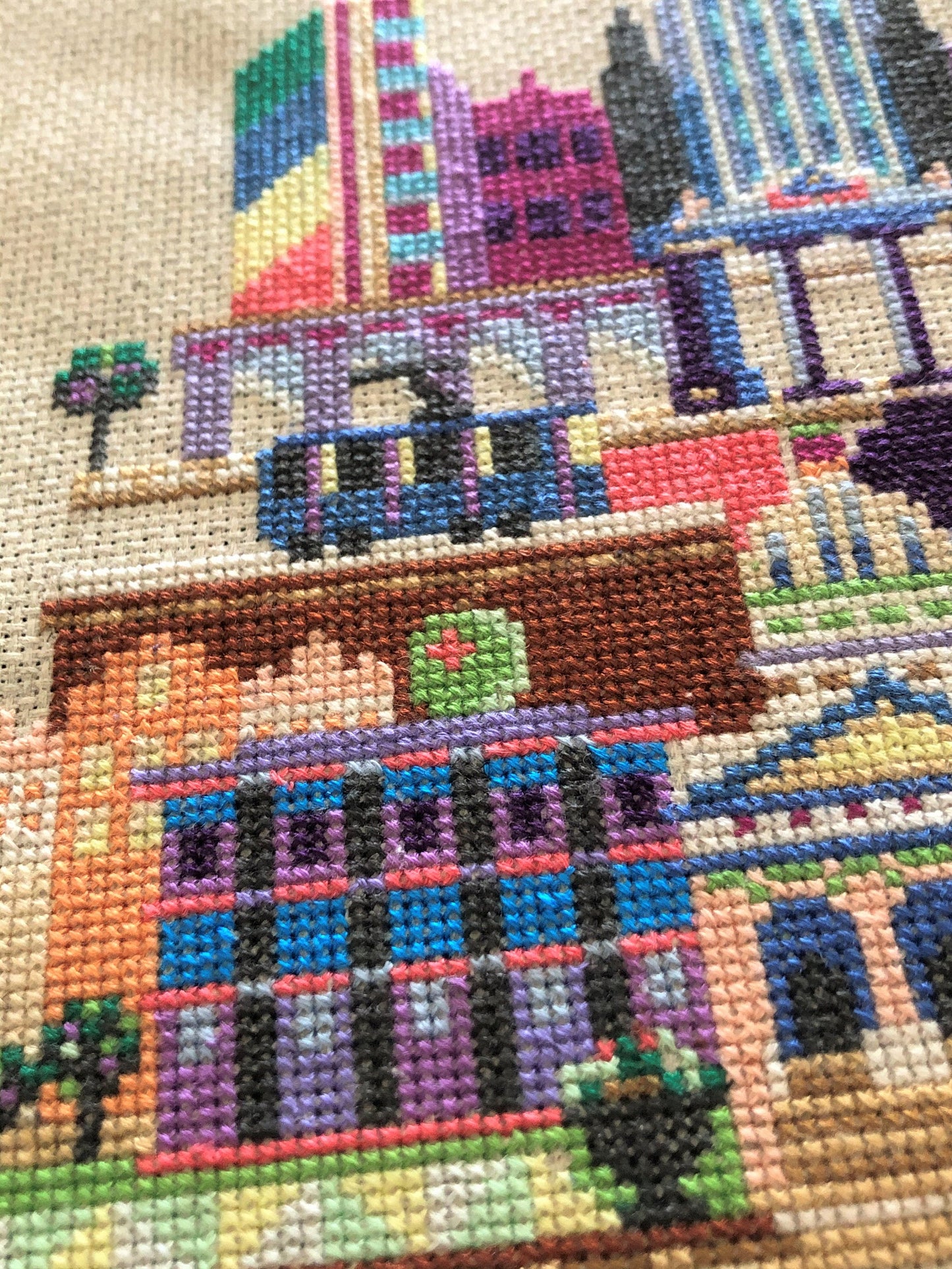 Brussels Cross Stitch Pattern Embroidery Art Modern Pattern