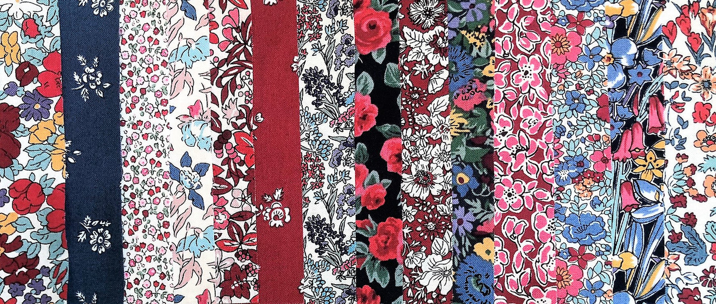 Liberty Fabric Jelly Roll - Flower Show Winter