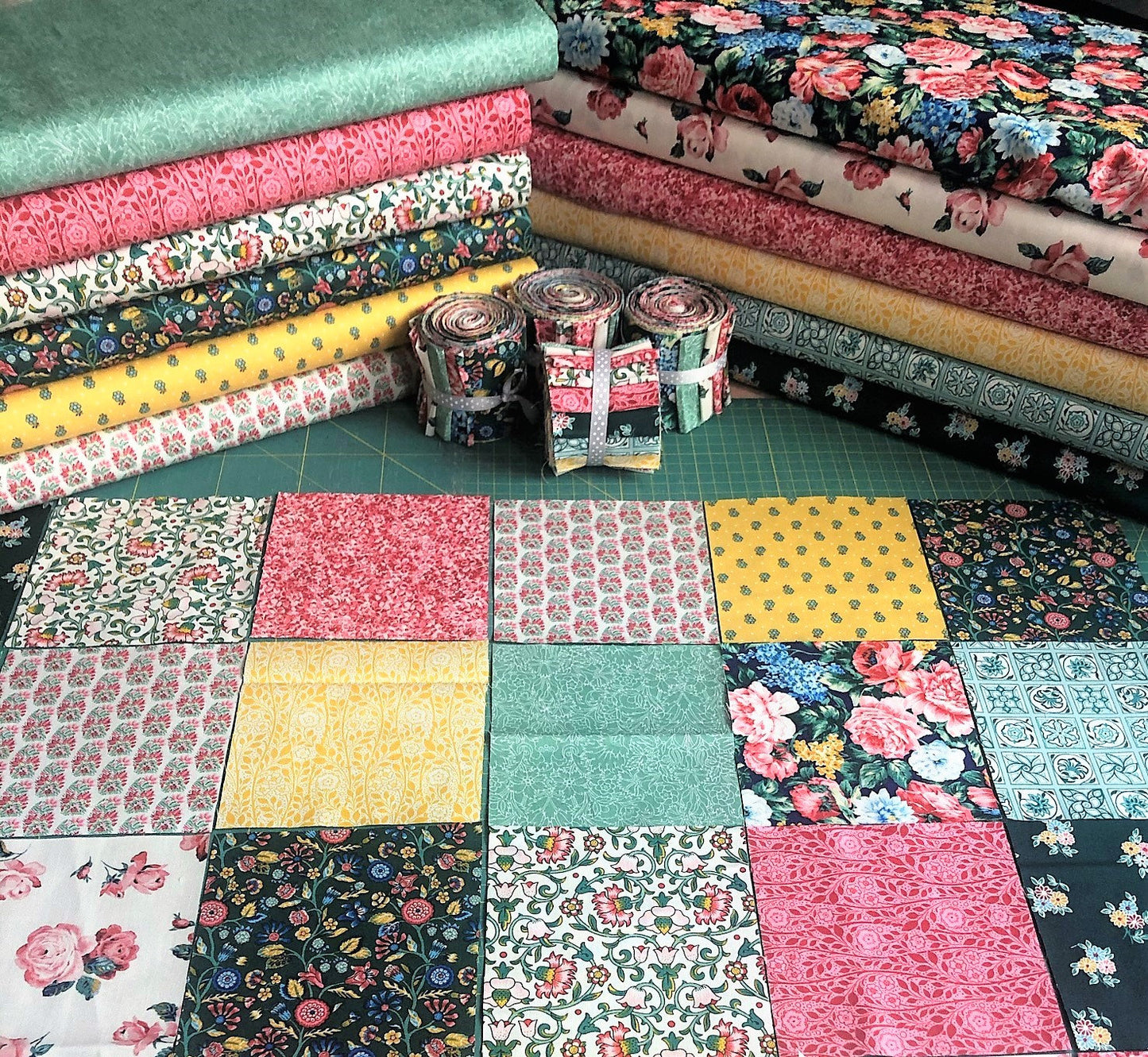 12 Liberty Fat Quarter Bundle - Emporium Collection Greens