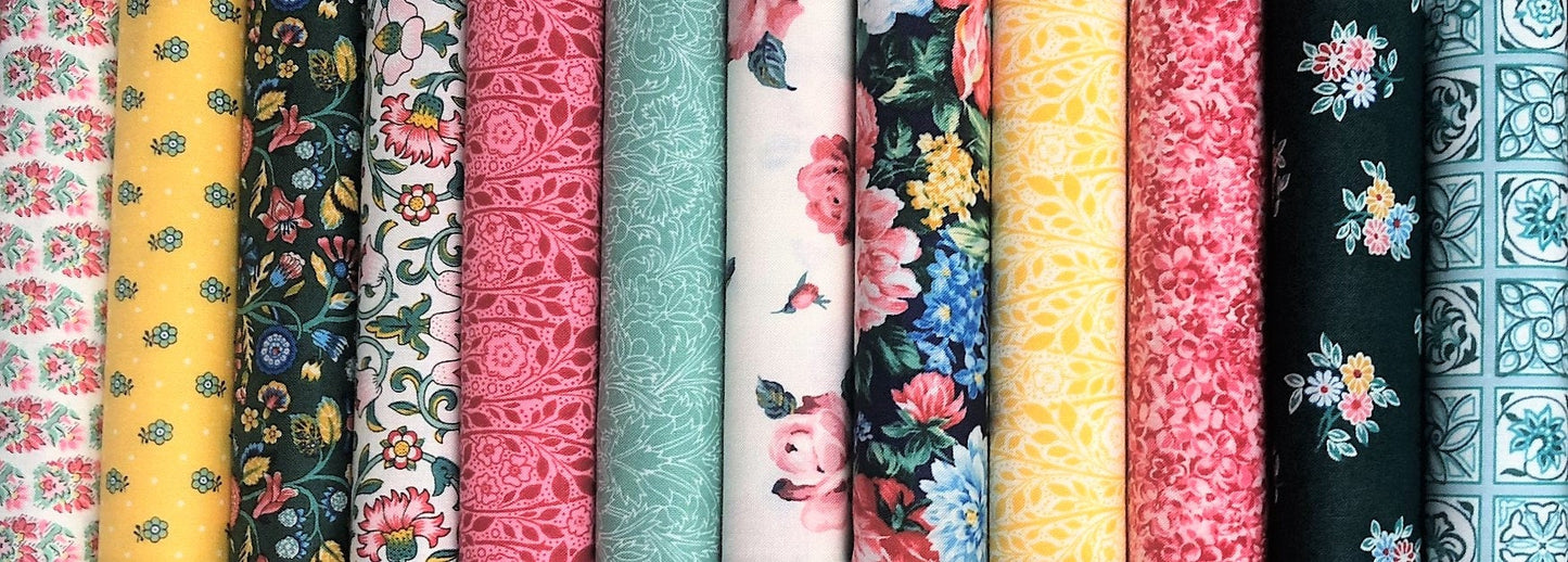 12 Liberty Fat Quarter Bundle - Emporium Collection Greens