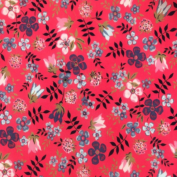 Liberty Fabric - Edenham Red