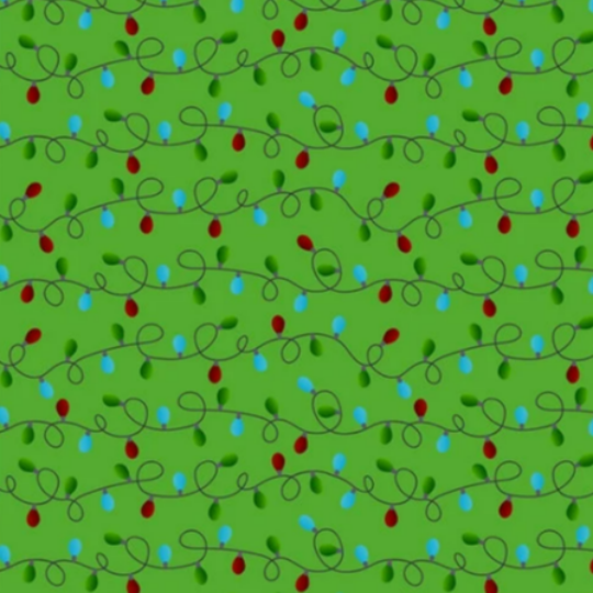 P&B Textiles Christmas Fabric, Bauble Fabric - Christmas Miniatures Collection