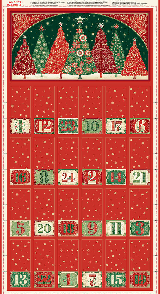 DIY Advent Calendar Makower Adorn Christmas wall decor sewing panel