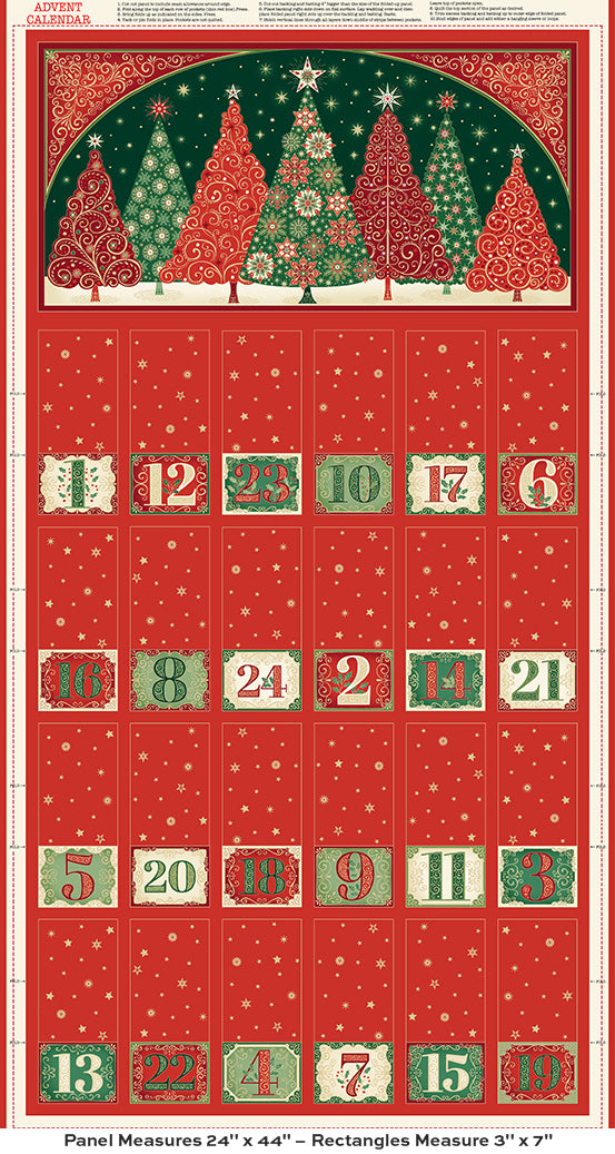 DIY Advent Calendar Makower Adorn Christmas wall decor sewing panel