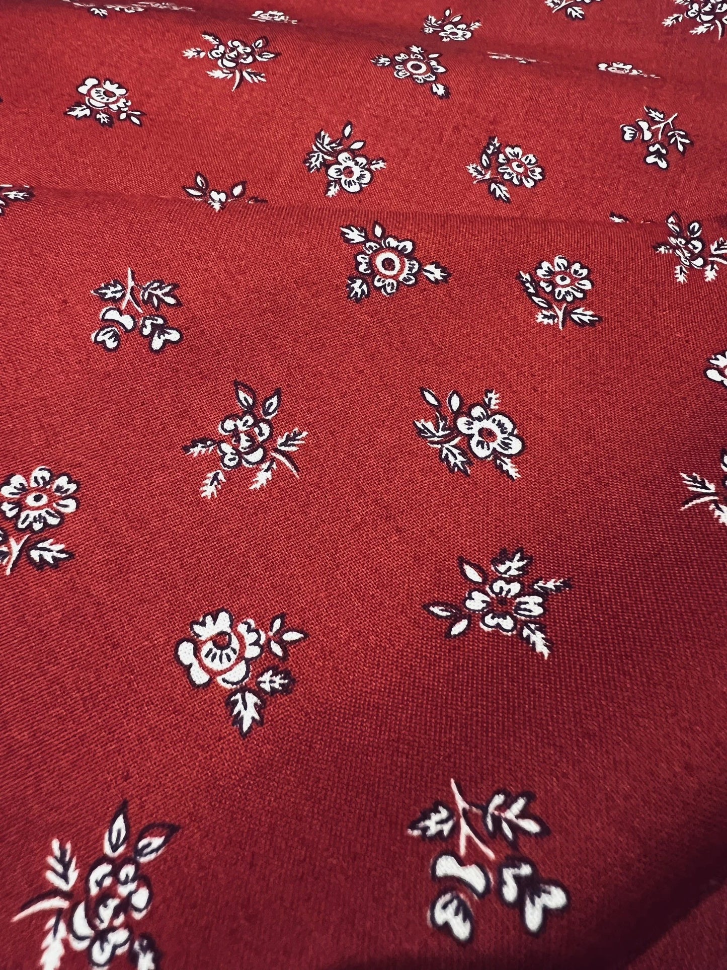 Liberty Fabric Flower Show Winter - Abbeywood red