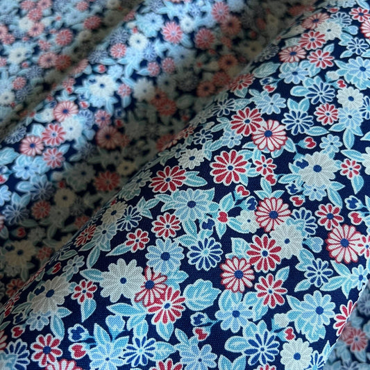 Liberty Fabric Arthur's Garden - Charming Chrysanthemums