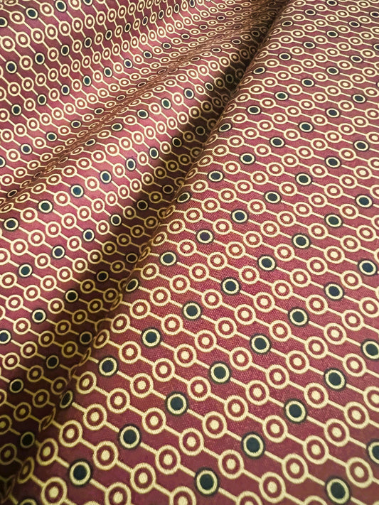 Makower Madison Manor - Circle Stripe red