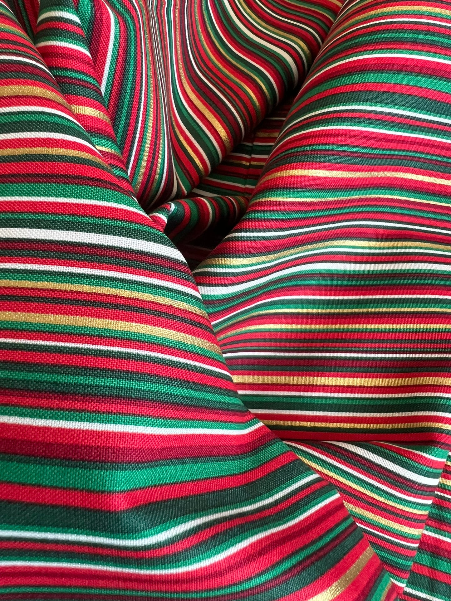 Makower Adorn Christmas Collection - Classic Stripe, green