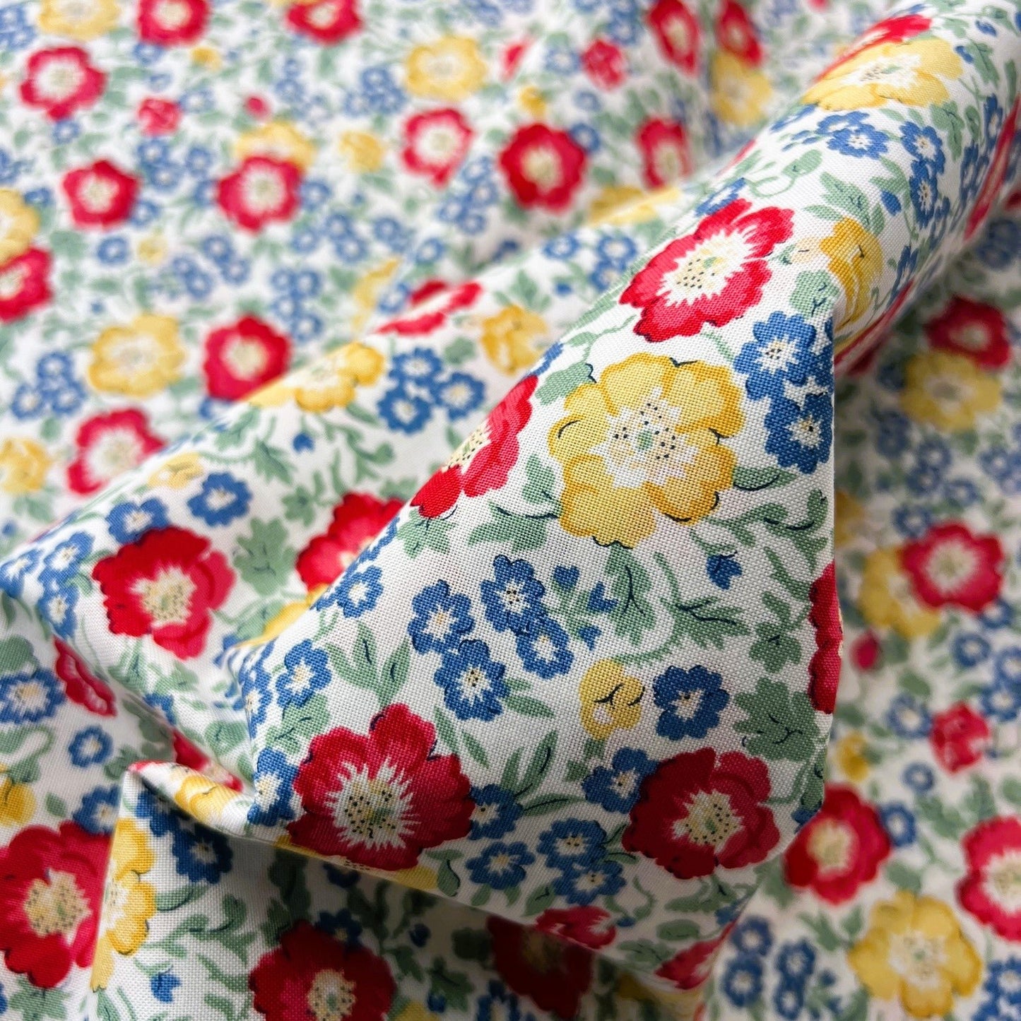 Liberty Fabric Riviera Collection - Coastal Flowers Blue