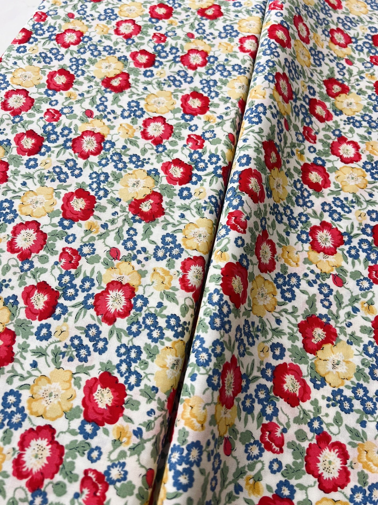 Liberty Fabric Riviera Collection - Coastal Flowers Blue