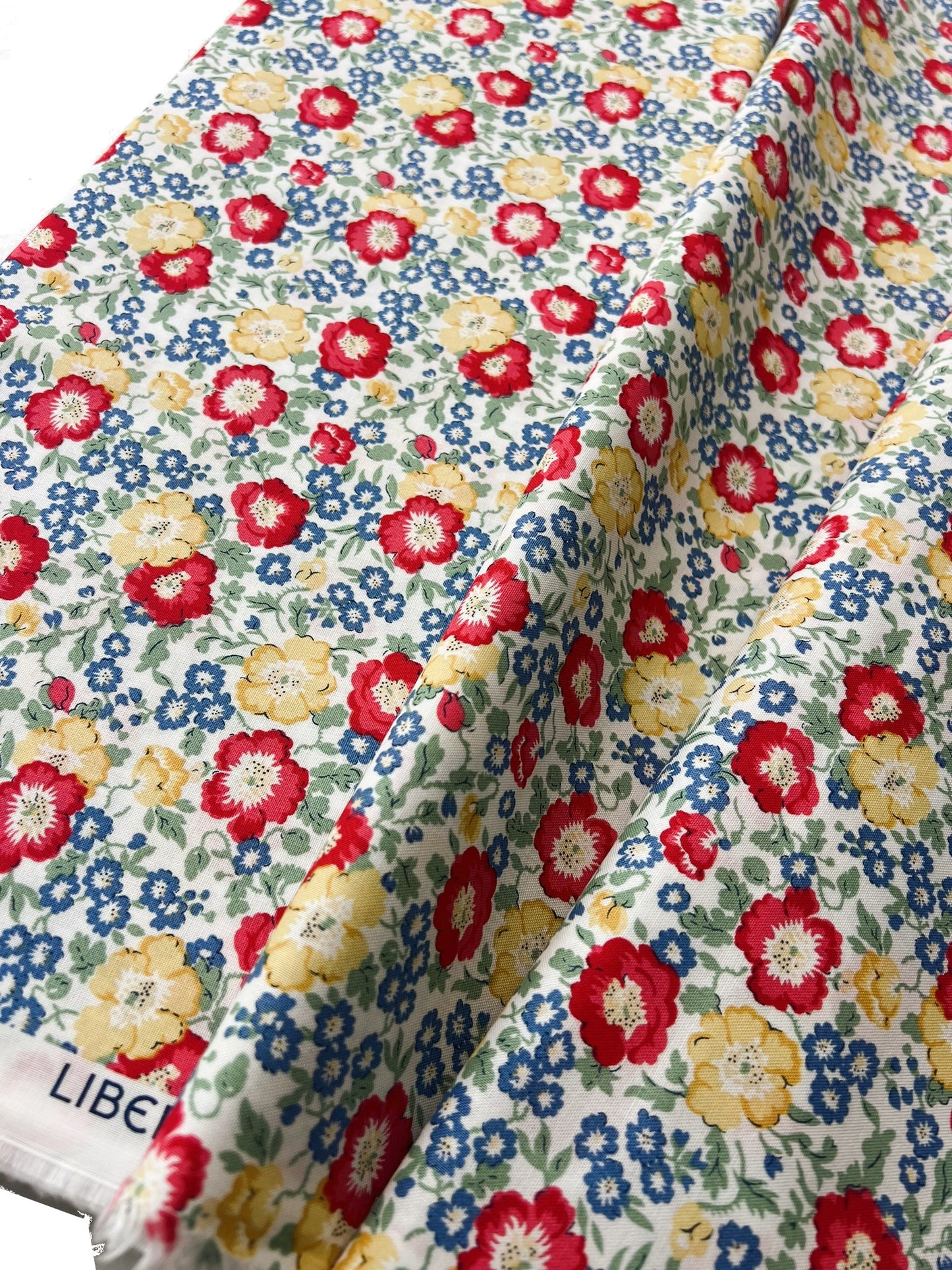 Liberty Fabric Riviera Collection - Coastal Flowers Blue