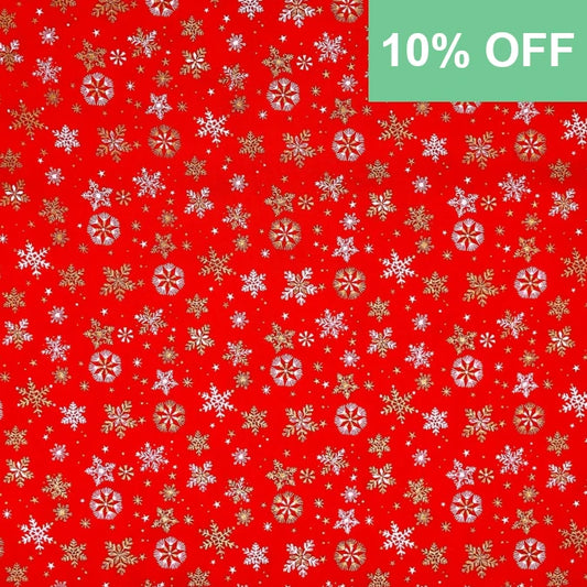 Christmas Snowflake Fabric - Skogen by Dashwood Studios