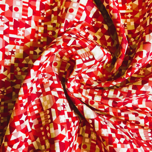 Liberty Christmas Fabric - Festive Magic Collection, Festive Store D