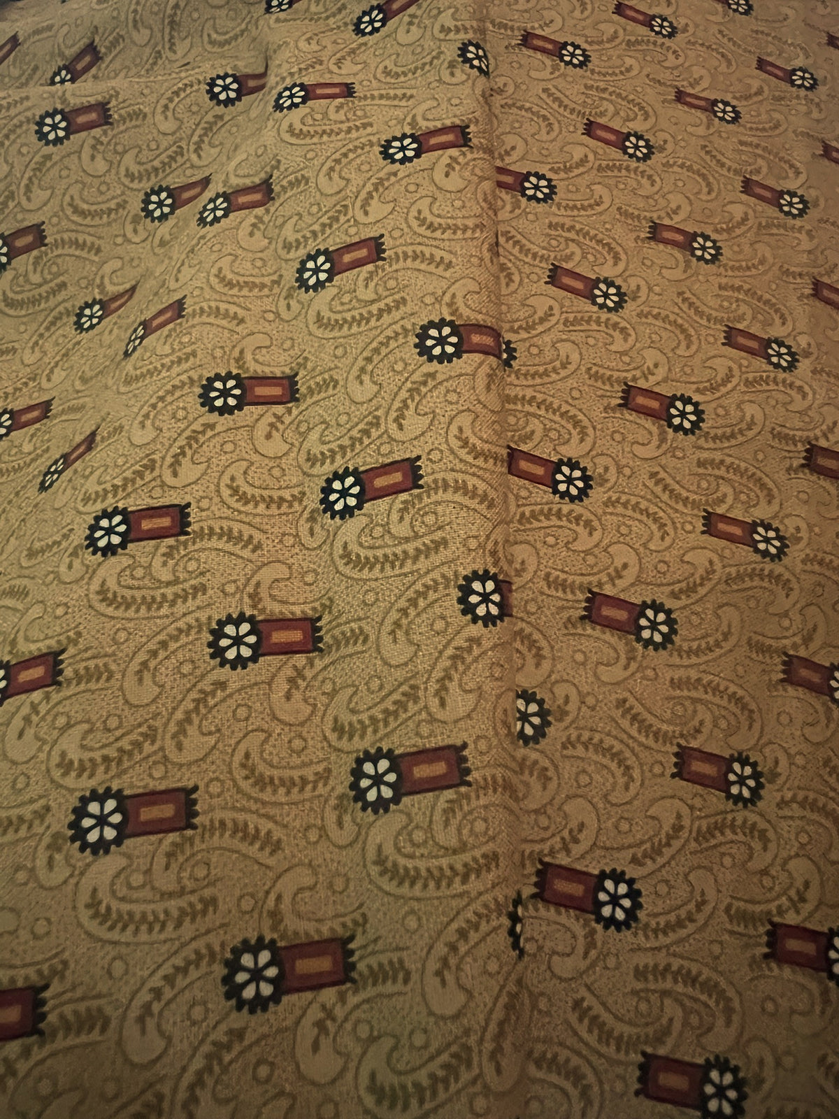 Makower Madison Manor - Firecracker brown