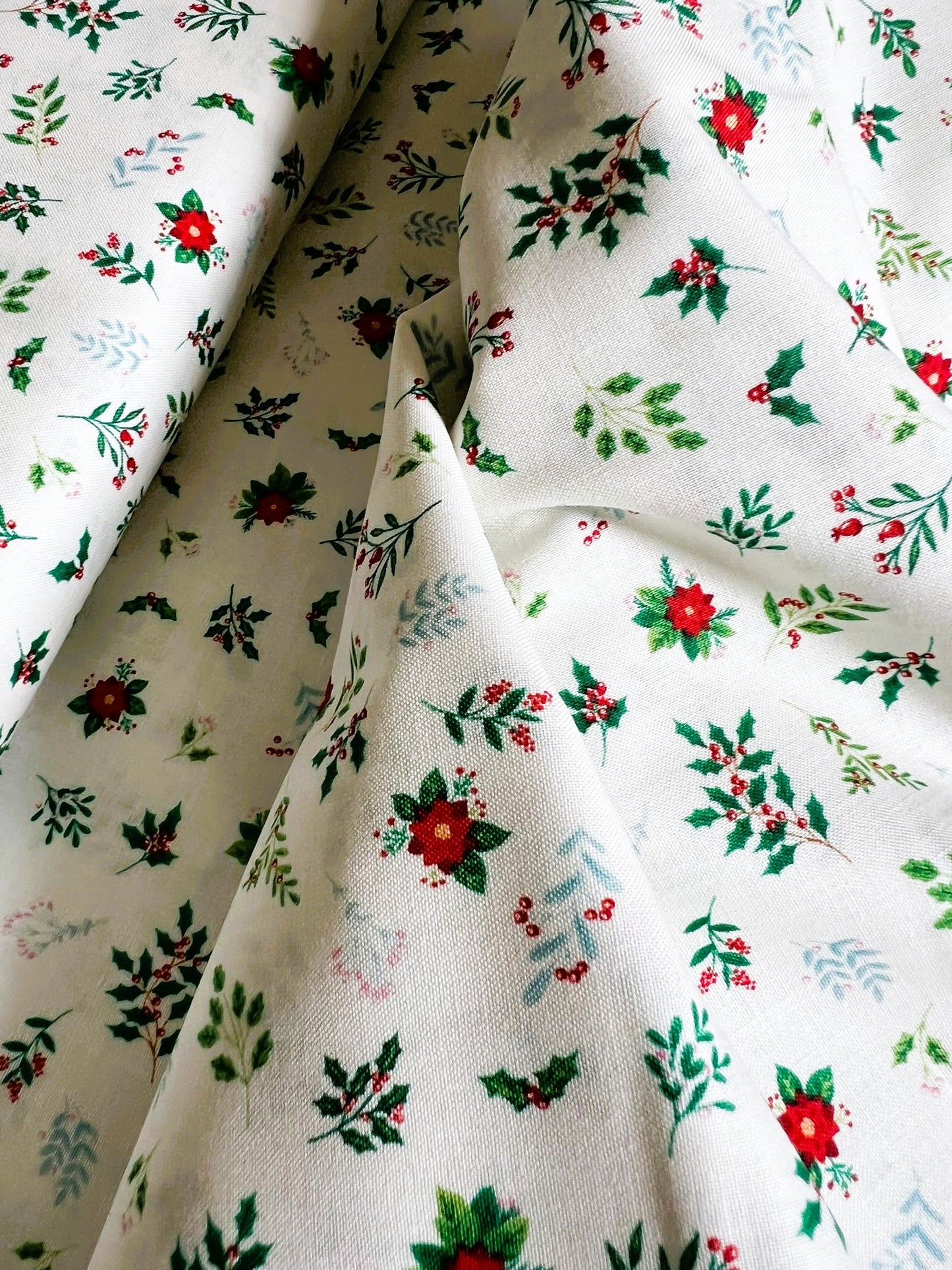 Makower Nutcracker Christmas Collection - Foliage, cream