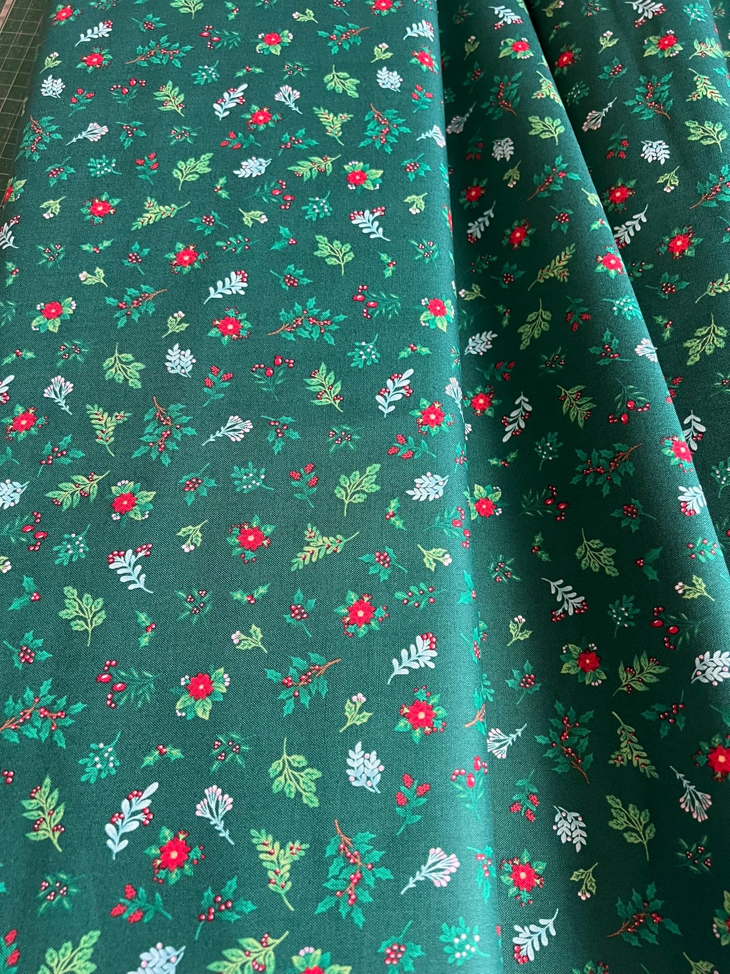 Makower Nutcracker Christmas Collection - Foliage, green